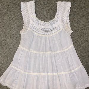 Free People float white tank